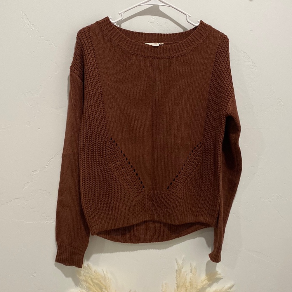 Aeropostale Rust Knit Sweater xs